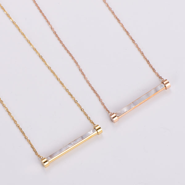 Fashion Circle Stainless Steel Electroplating Necklaces