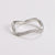 Minimalist Stripe Wave Stainless Steel Electroplating Rings