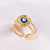 Expressive Women Eye Geometric Copper Electroplating Rings