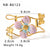 IG Style Flower Stainless Steel Electroplating Bangles