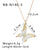 IG Style Butterfly Geometric Stainless Steel Electroplating Necklaces