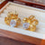 Luxurious Flower Flower Copper Electroplating Earrings