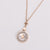 Natural Circle Stainless Steel Electroplating Necklaces