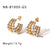 IG Style Circle Sphere Geometric Stainless Steel Electroplating Earrings