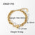 Women IG Style Stripe Geometric Stainless Steel 18K Gold Plated Bracelets