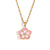 Fashion Petal Geometric Flower Stainless Steel Electroplating Necklaces