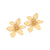 Fashion Little Daisy Sunflower Flower Stainless Steel Electroplating Earrings