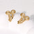 Minimalist Bowknot Bowknot Stainless Steel Electroplating Stud Earrings