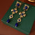 Luxurious Quadrilateral Geometric Flower Artificial Pearl Diamond Inlay Earrings