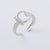 Retro Vintage Women Retro Vintage Geometric Stainless Steel Electroplating Rings