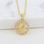 Women Diamond Metal Animal Zodiac Sign Copper Necklaces