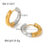 IG Style Round Geometric Stainless Steel Electroplating Earrings