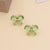 Women Butterfly Insect Metal Electroplating Stud Earrings