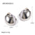 IG Style Irregular Stainless Steel 18K Gold Plated Earrings