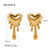 IG Style Totem Geometric Pearl 18K Gold Plated Earrings