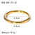 IG Style Geometric Stainless Steel Electroplating Bangles