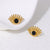 Expressive Eye Stainless Steel Electroplating Stud Earrings