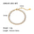 Women IG Style Square Circle Mesh Geometric Stainless Steel 18K Gold Plated Bracelets