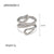 Women IG Style Snake Geometric Stainless Steel 18K Gold Plated Rings