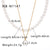 IG Style Geometric Stainless Steel Electroplating Necklaces