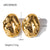 IG Style Irregular Geometric Stainless Steel 18K Gold Plated Earrings