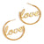 Minimalist Circle Geometric Stainless Steel 18K Gold Plated Earrings