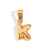 Minimalist Letter Stainless Steel 18K Gold Plated Jewelry Making