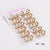 Fashion Round Geometric Stainless Steel Electroplating Earrings