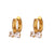 Geometric Stainless Steel 18K Gold Plated Earrings