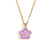 Fashion Petal Geometric Flower Stainless Steel Electroplating Necklaces