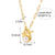 Fashion Round Geometric Stainless Steel 18K Gold Plated Necklaces