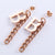 Fashion Letter Stainless Steel Electroplating Stud Earrings