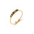 Women Geometric Stainless Steel 18K Gold Plated Rings