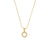 Fashion Letter Number Text Stainless Steel 18K Gold Plated Necklaces