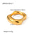 Women IG Style Circle Mesh Stainless Steel 18K Gold Plated Rings