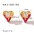 IG Style Heart Heart Stainless Steel Electroplating Earrings