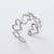 Retro Unisex Vintage Heart Heart Stainless Steel Electroplating Rings