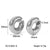 IG Style Women C-Shape Geometric Stainless Steel Electroplating Clip On Earrings