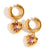 Fashion Heart Stainless Steel 18K Gold Plated Earrings