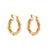 Fashion Ellipse Geometric Stainless Steel 18K Gold Plated Earrings