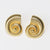 Moderate Luxury Irregular Asymmetrical Wave Copper Electroplating Stud Earrings