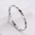 Women Metal Geometric Stainless Steel Bangles