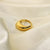 Women IG Style Circle Geometric Stainless Steel 18K Gold Plated Rings