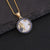 Women Shell Metal Zodiac Sign Shell Pendants