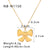 IG Style Butterfly Geometric Stainless Steel Electroplating Necklaces