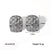 IG Style Checkered Irregular Geometric Stainless Steel Electroplating Earrings