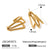 IG Style Quadrilateral Geometric Stainless Steel Electroplating Earrings