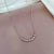 Women Cartoon Gourd Geometric Titanium Steel Electroplating Necklaces