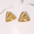 Triangle Geometric Stainless Steel Electroplating Stud Earrings