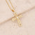 Women Cross Copper Gold Plating Pendants